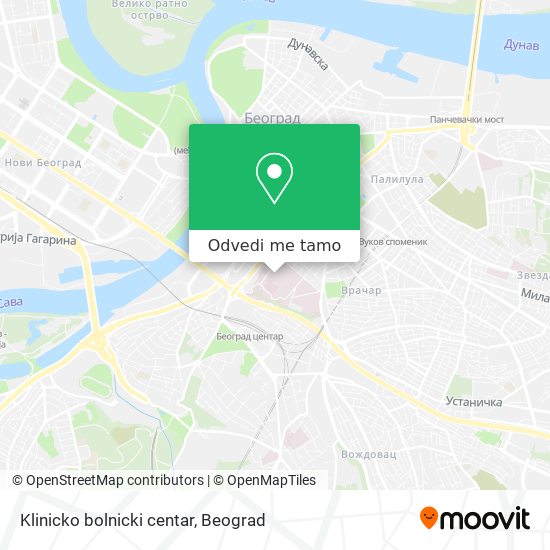 Klinicko bolnicki centar mapa