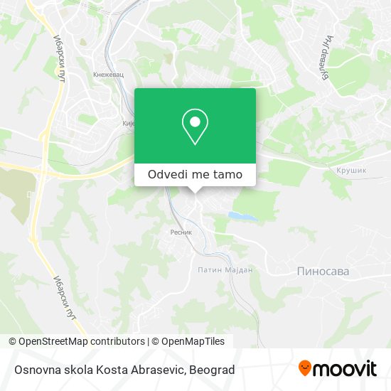 Osnovna skola Kosta Abrasevic mapa