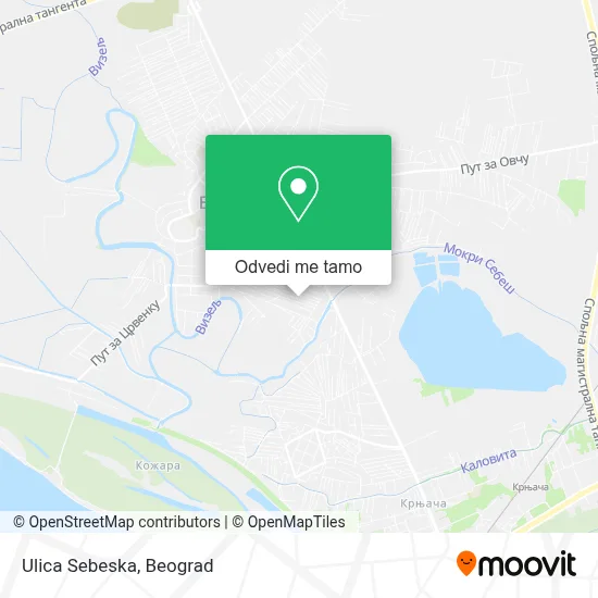 Ulica Sebeska mapa