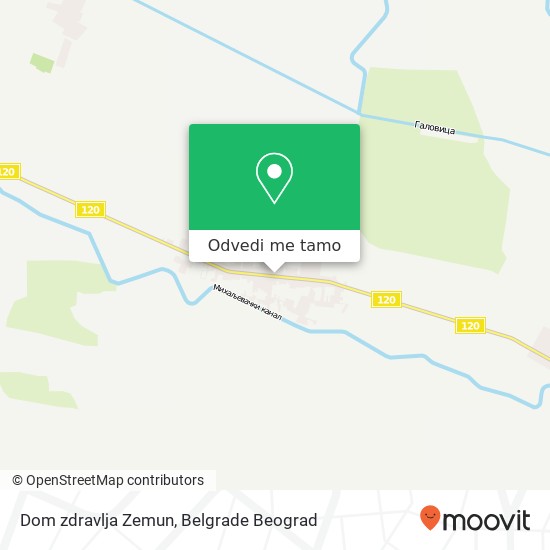 Dom zdravlja Zemun mapa