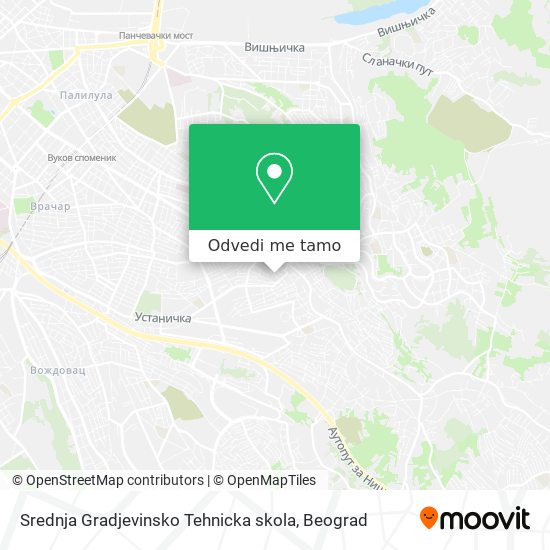 Srednja Gradjevinsko Tehnicka skola mapa