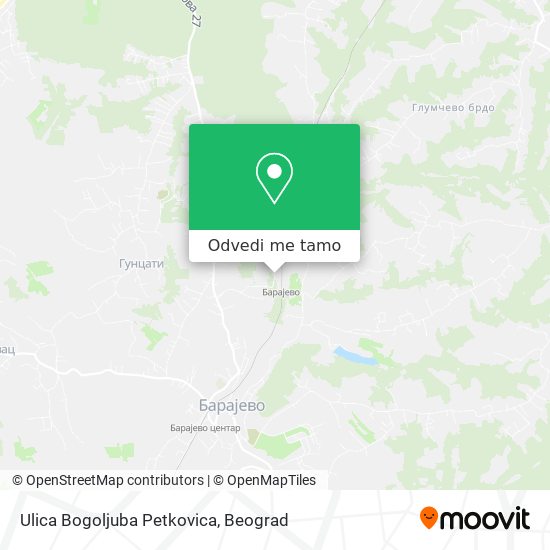 Ulica Bogoljuba Petkovica mapa