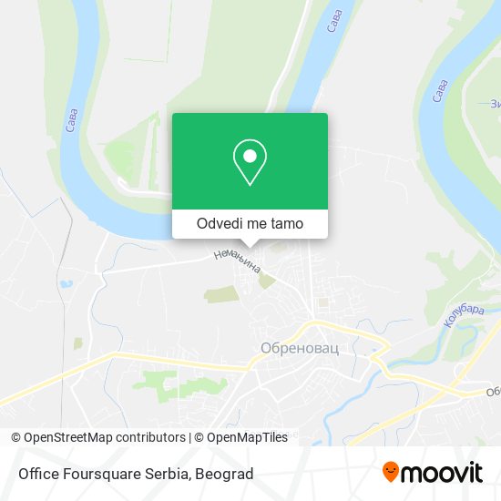 Office Foursquare Serbia mapa