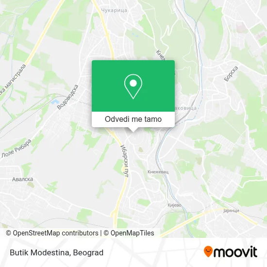 Butik Modestina mapa