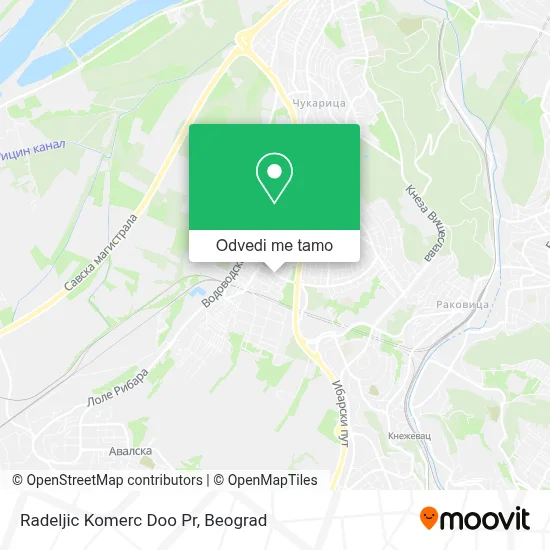 Radeljic Komerc Doo Pr mapa