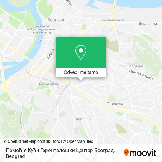 Помоћ У Кући Геронтолошки Центар Београд mapa