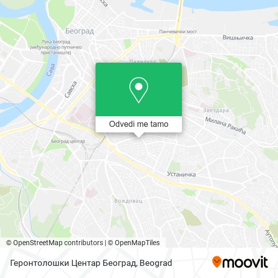 Геронтолошки Центар Београд mapa