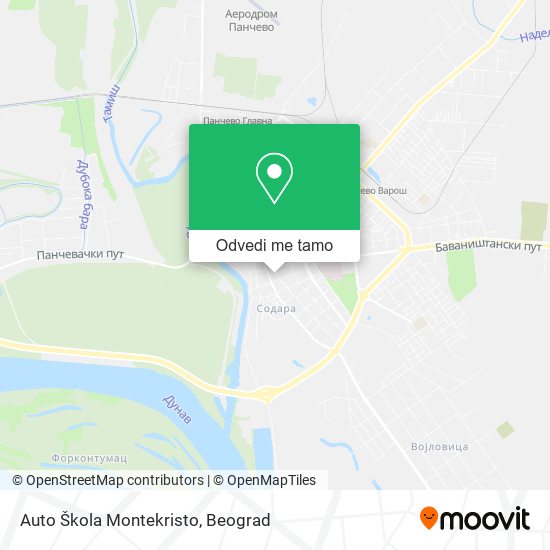 Auto Škola Montekristo mapa