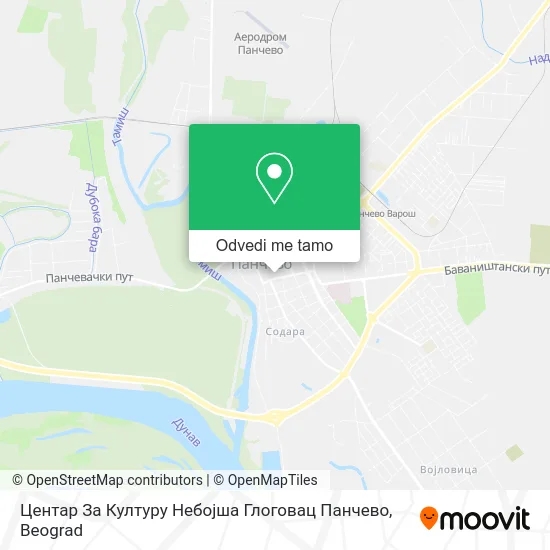 Центар За Културу Небојша Глоговац Панчево mapa