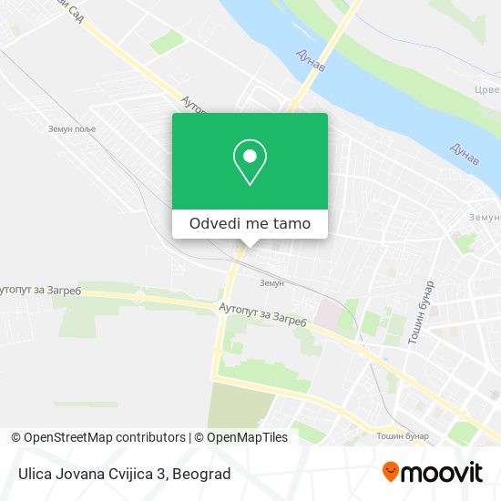 Ulica Jovana Cvijica 3 mapa