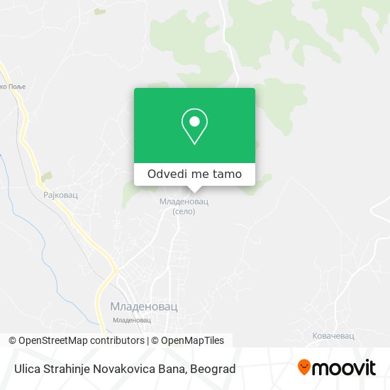 Ulica Strahinje Novakovica Bana mapa