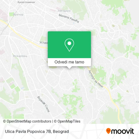 Ulica Pavla Popovica 7B mapa