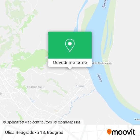 Ulica Beogradska 18 mapa