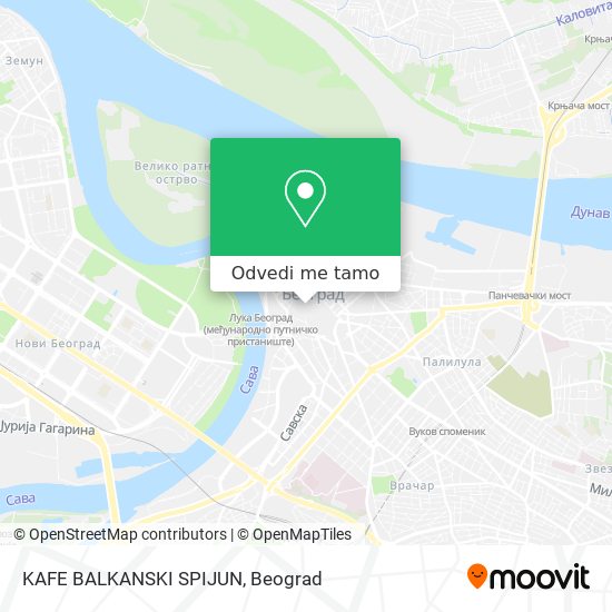 KAFE BALKANSKI SPIJUN mapa