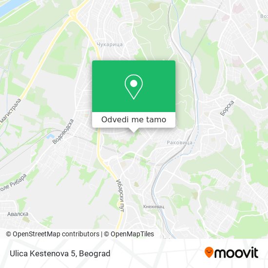 Ulica Kestenova 5 mapa