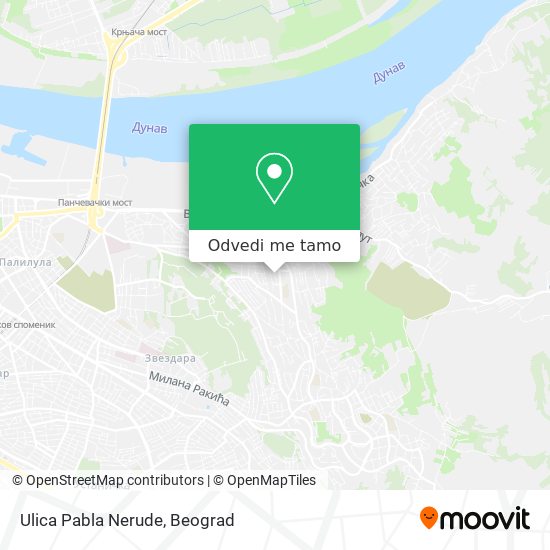 Ulica Pabla Nerude mapa