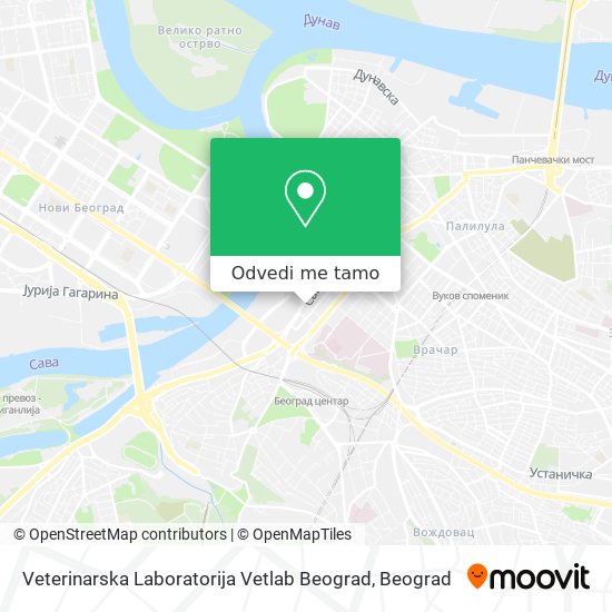 Veterinarska Laboratorija Vetlab Beograd mapa