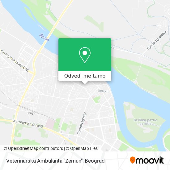 Veterinarska Ambulanta "Zemun" mapa