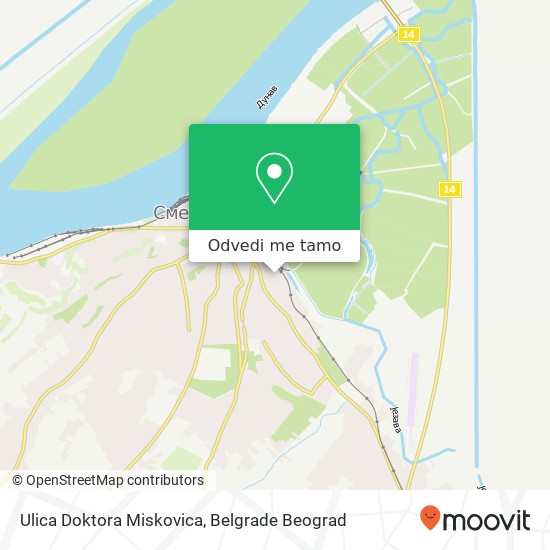 Ulica Doktora Miskovica mapa