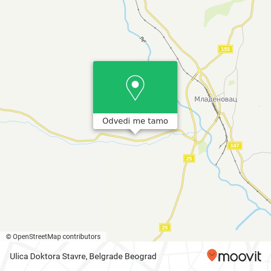 Ulica Doktora Stavre mapa