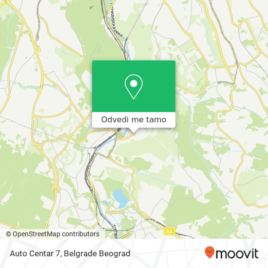 Auto Centar 7 mapa