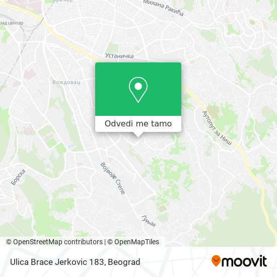 Ulica Brace Jerkovic 183 mapa