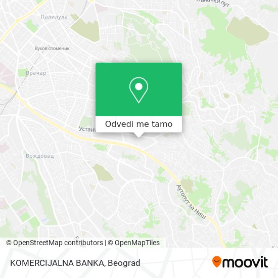 KOMERCIJALNA BANKA mapa