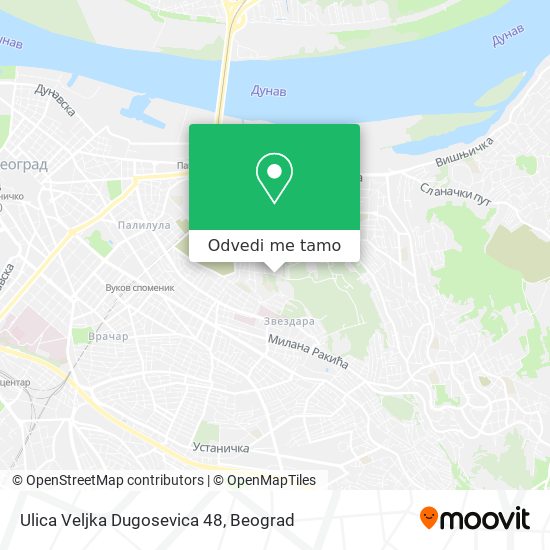 Ulica Veljka Dugosevica 48 mapa