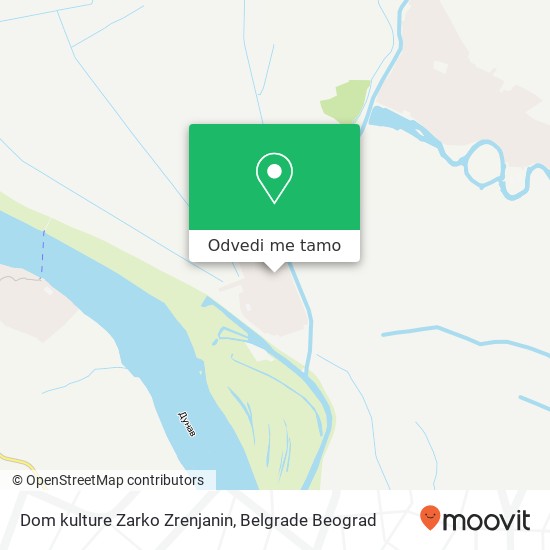 Dom kulture Zarko Zrenjanin mapa