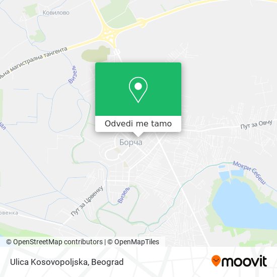 Ulica Kosovopoljska mapa