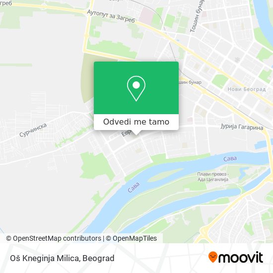 Oš Kneginja Milica mapa