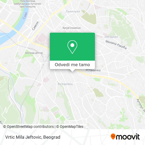 Vrtic Mila Jeftovic mapa