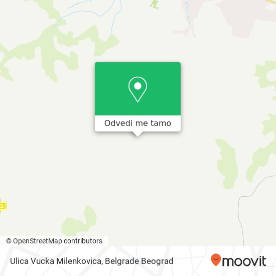 Ulica Vucka Milenkovica mapa