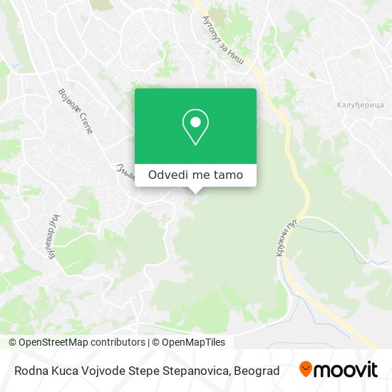 Rodna Kuca Vojvode Stepe Stepanovica mapa