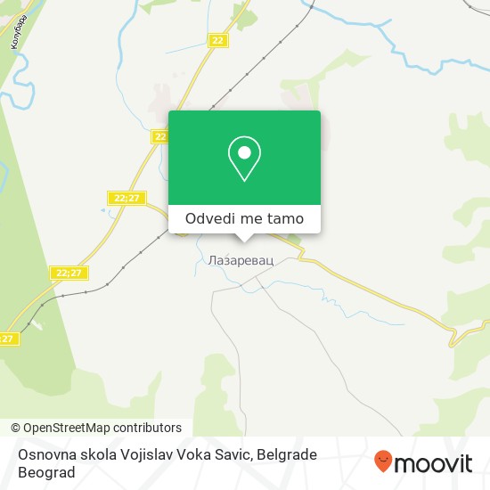 Osnovna skola Vojislav Voka Savic mapa