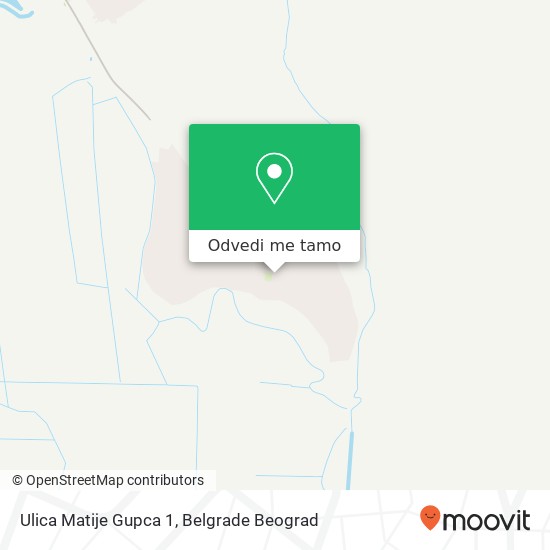 Ulica Matije Gupca 1 mapa