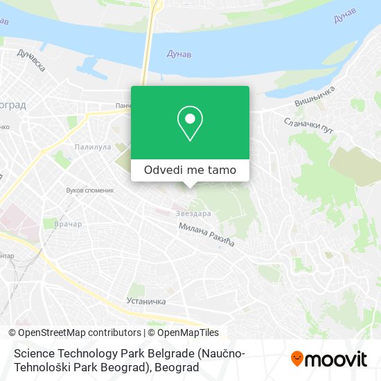Science Technology Park Belgrade (Naučno-Tehnološki Park Beograd) mapa