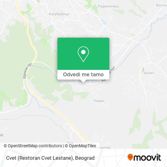 Cvet (Restoran Cvet Lestane) mapa