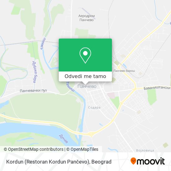 Kordun (Restoran Kordun Pančevo) mapa