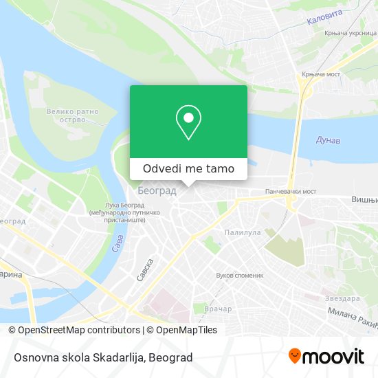 Osnovna skola Skadarlija mapa