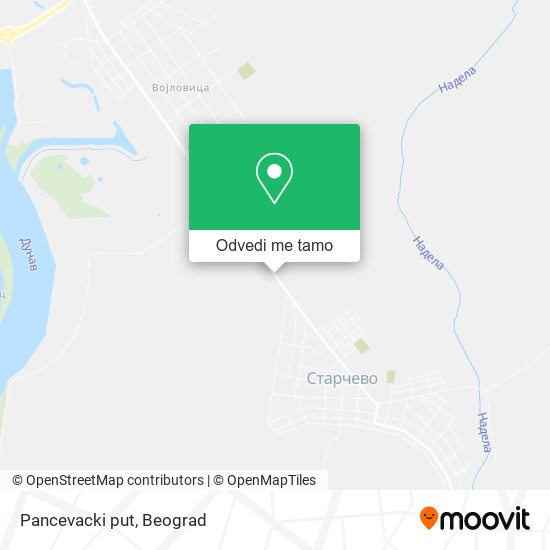 Pancevacki put mapa