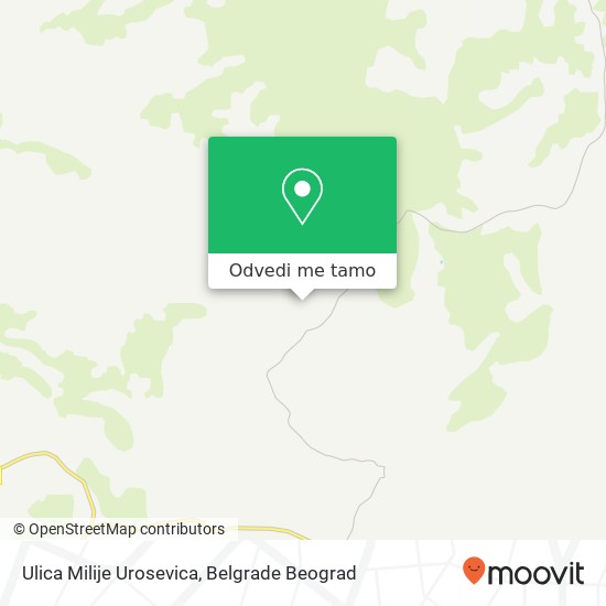 Ulica Milije Urosevica mapa