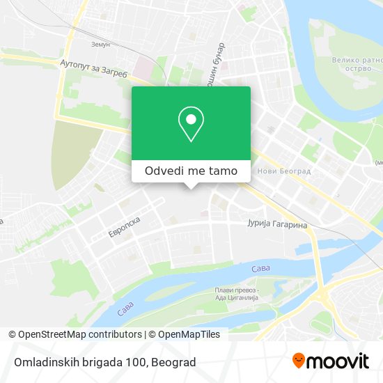 Omladinskih brigada 100 mapa