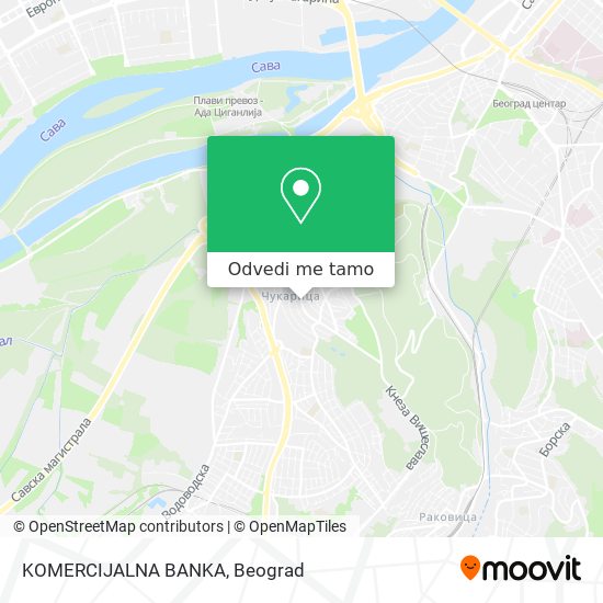 KOMERCIJALNA BANKA mapa