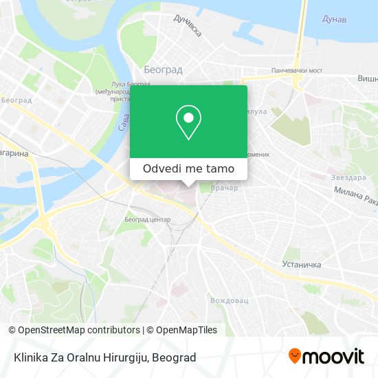 Klinika Za Oralnu Hirurgiju mapa