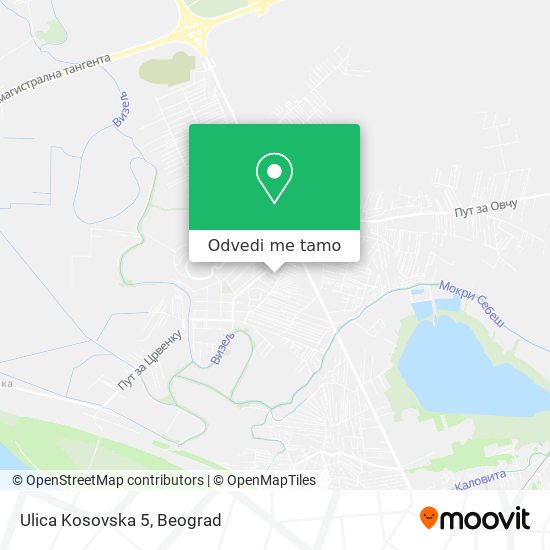 Ulica Kosovska 5 mapa