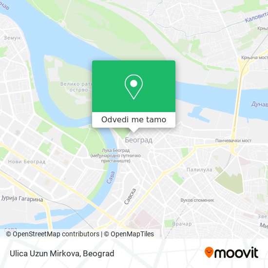 Ulica Uzun Mirkova mapa