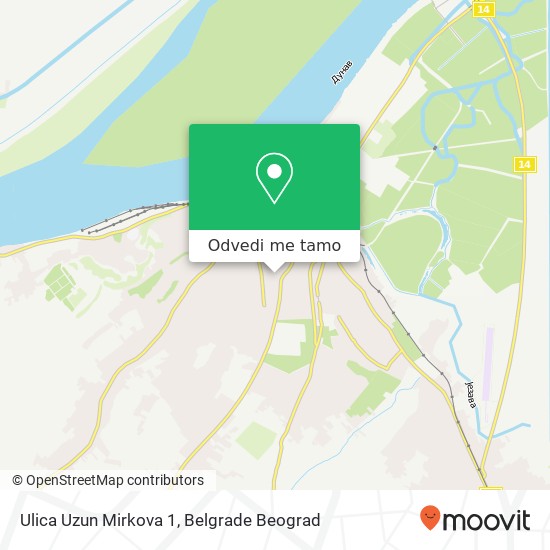 Ulica Uzun Mirkova 1 mapa