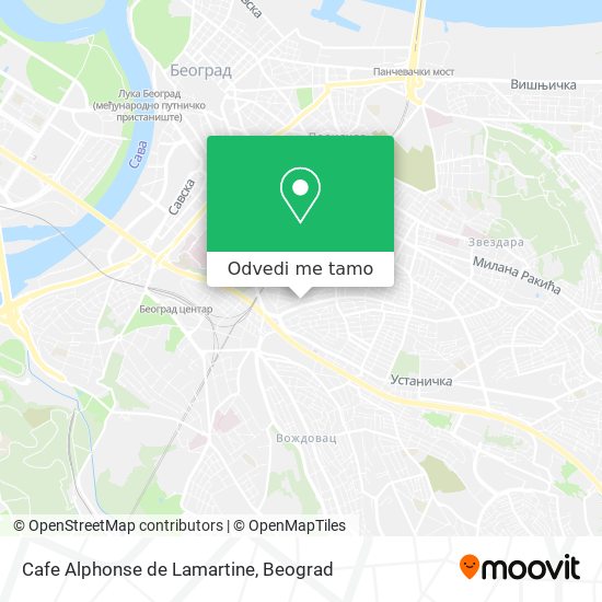 Cafe Alphonse de Lamartine mapa