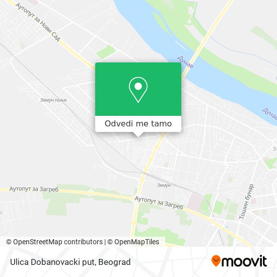 Ulica Dobanovacki put mapa